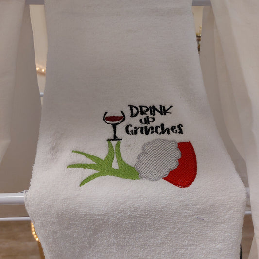 Drink Up Grinches 27 x 27 Towel